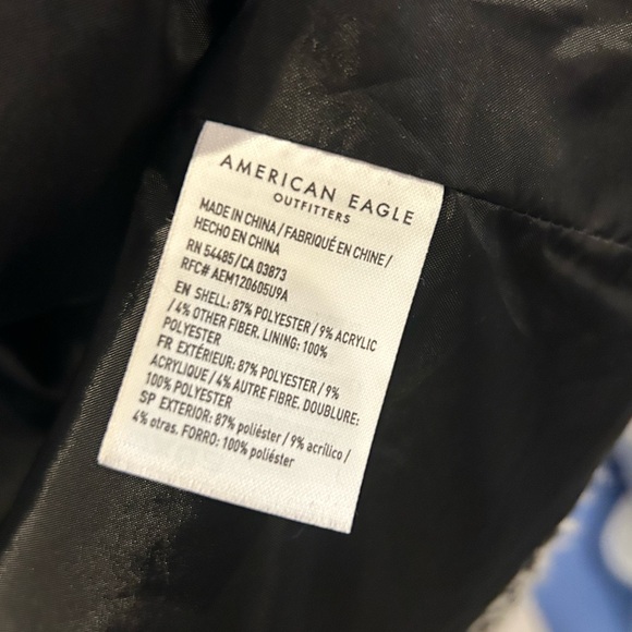 American Eagle Outfitters Houndstooth Pea Coat S - Picture 7 of 11